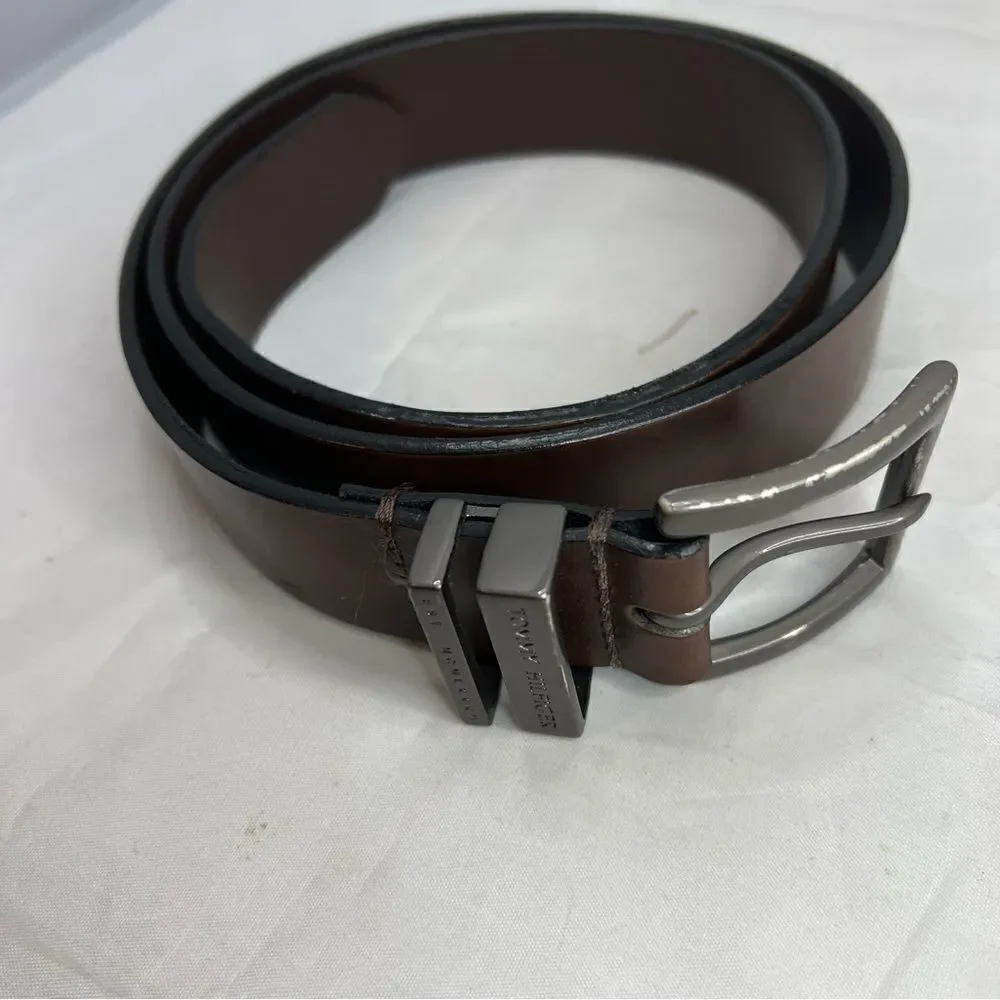 Tommy Hilfiger Brown Leather Belt